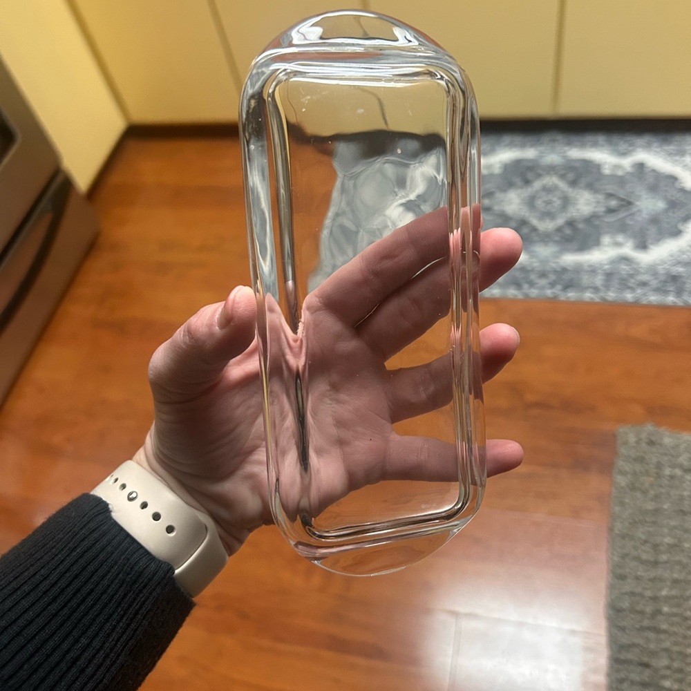 Elegant Clear Glass Butter Dish - Picture 8 of 11